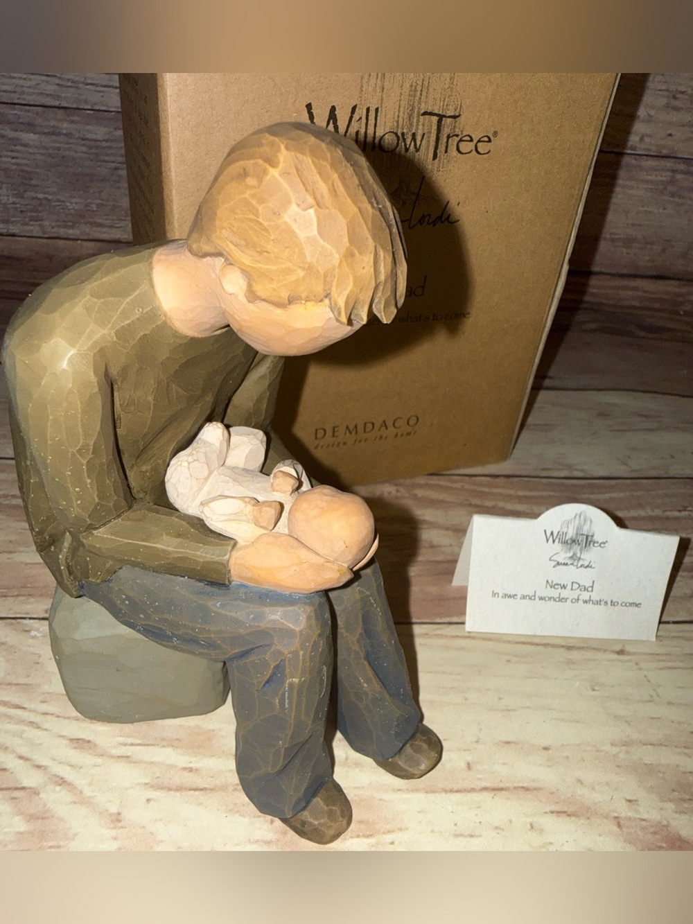 Willow Tree “New Dad” Father and Baby Figurine - NEW